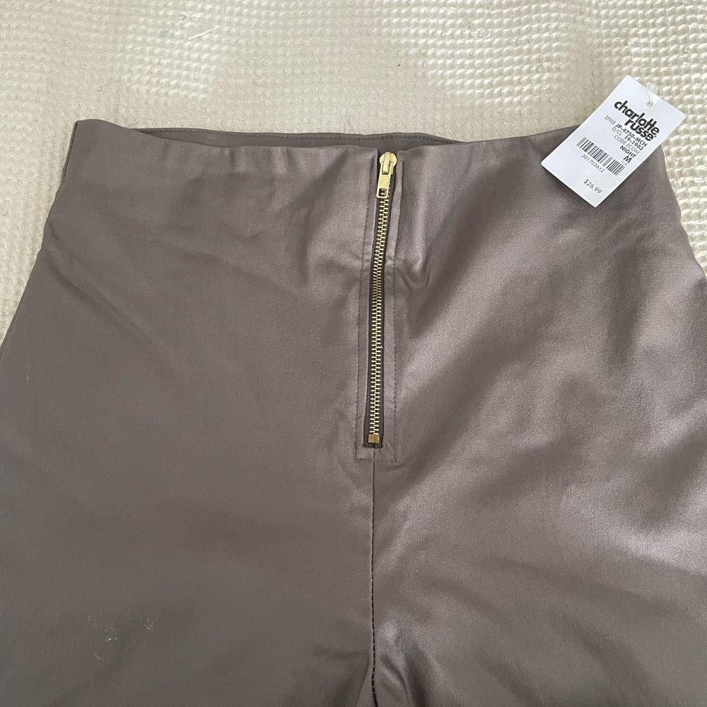 Charlotte Russe Taupe Ankle Pants